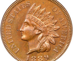 Монета Indian Head Cent, 1 цент 1889, США, США