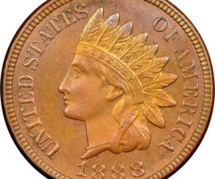 Монета Indian Head Cent, 1 цент 1888, США, США