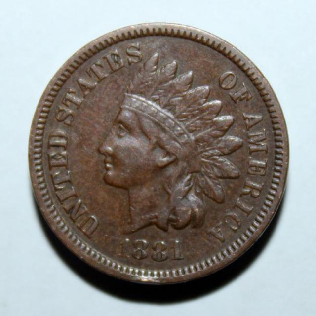 Монета Indian Head Cent, 1 цент 1881, США, США