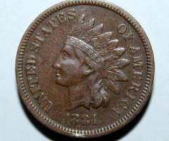 Монета Indian Head Cent, 1 цент 1881, США, США