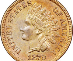 Монета Indian Head Cent, 1 цент 1879, США, США