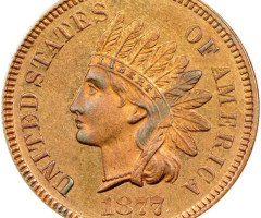 Монета Indian Head Cent, 1 цент 1877, США, США