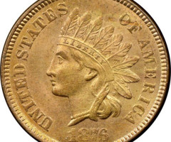 Монета Indian Head Cent, 1 цент 1876, США, США
