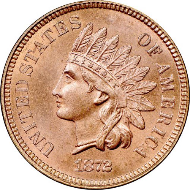 Монета Indian Head Cent, 1 цент 1872, США, США
