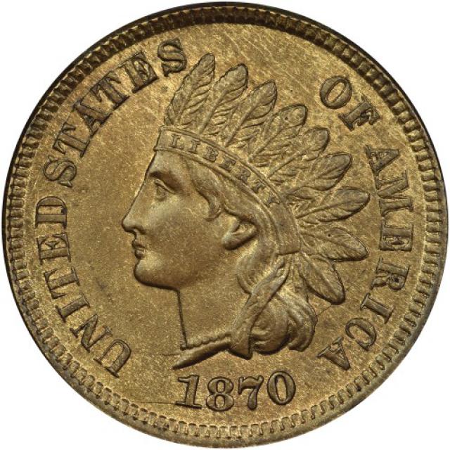 Монета Indian Head Cent, 1 цент 1870, США, США