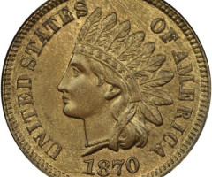 Монета Indian Head Cent, 1 цент 1870, США, США