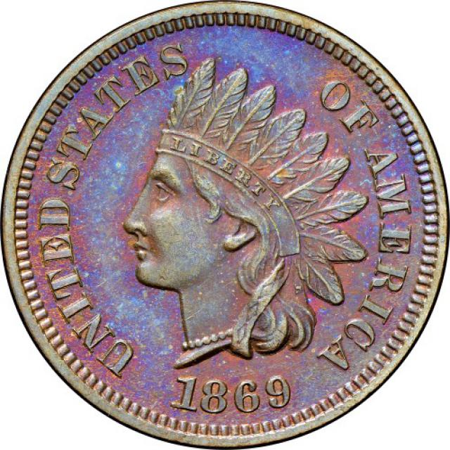 Монета Indian Head Cent, 1 цент 1869, США, США
