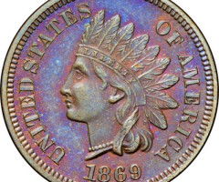 Монета Indian Head Cent, 1 цент 1869, США, США