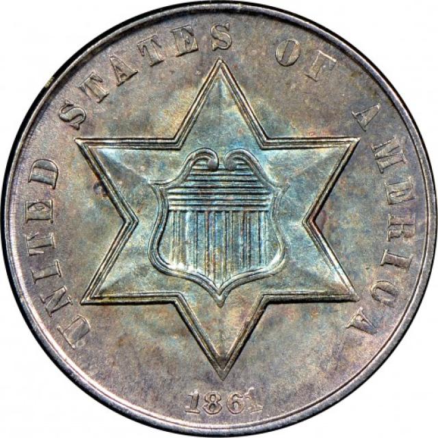3 центи 1861, США, США