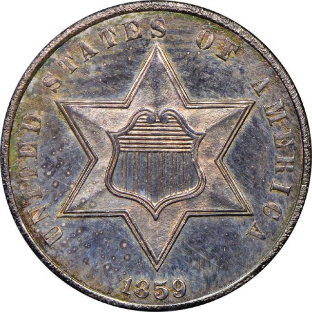 3 центи 1859, США, США