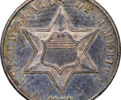 3 центи 1859, США, США