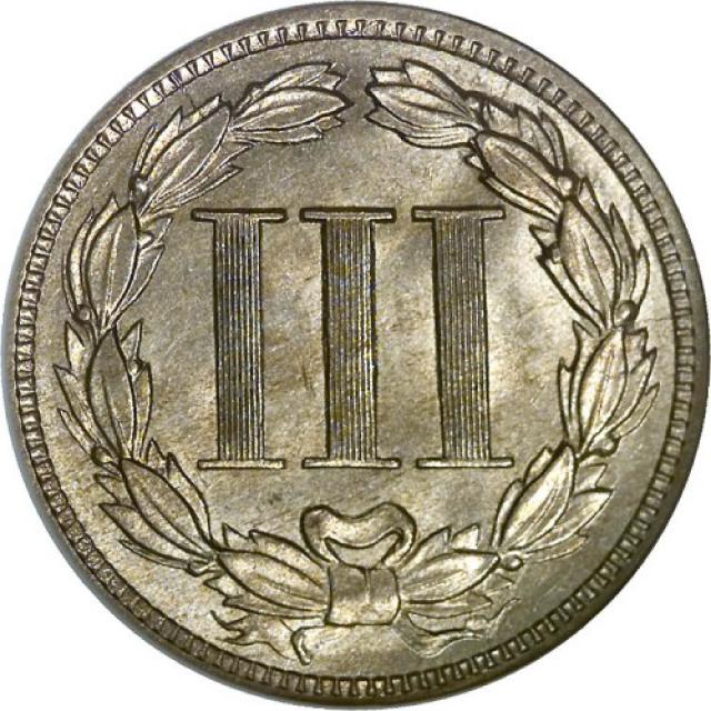 Монета Three Cent Nickel, 3 центи 1889, США, США