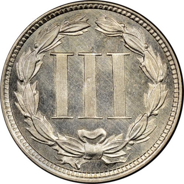 Монета Three Cent Nickel, 3 центи 1881, США, США