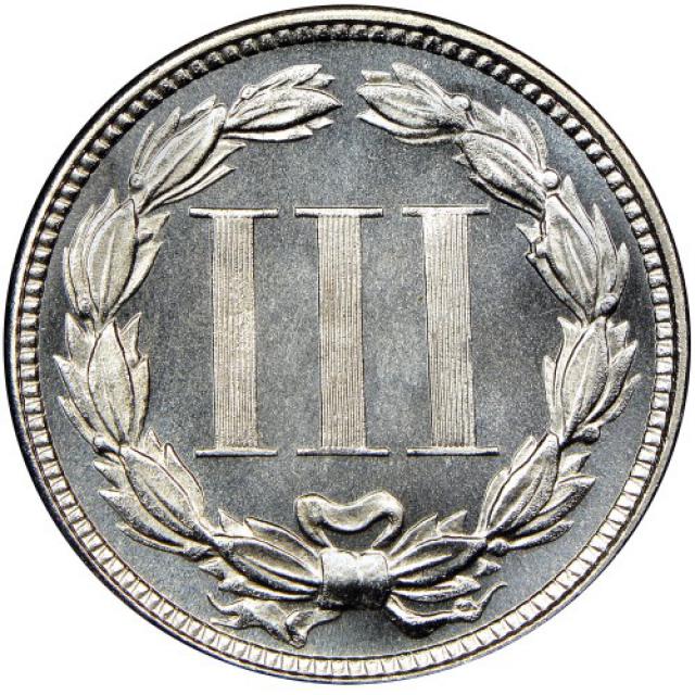 Монета Three Cent Nickel, 3 центи 1879, США, США