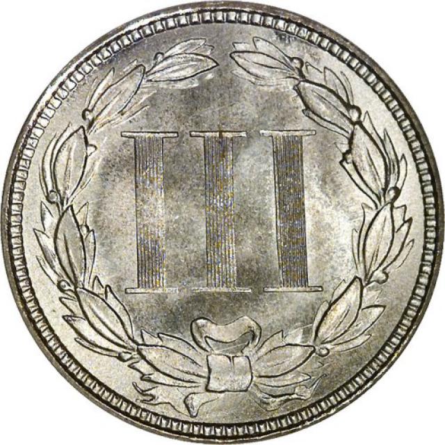 Монета Three Cent Nickel, 3 центи 1876, США, США