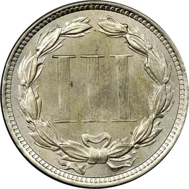 Монета Three Cent Nickel, 3 центи 1874, США, США