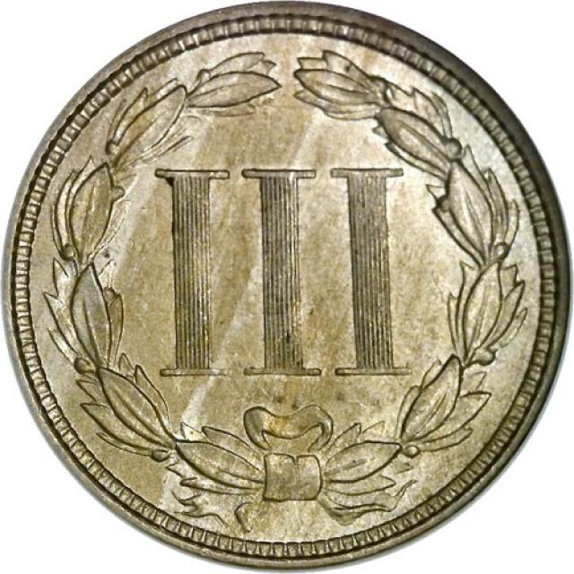 Монета Three Cent Nickel, 3 центи 1870, США, США
