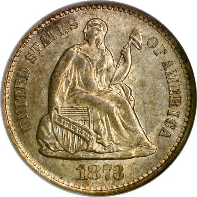 Монета Свобода, що сидить, ½ дайма 1873, США, США