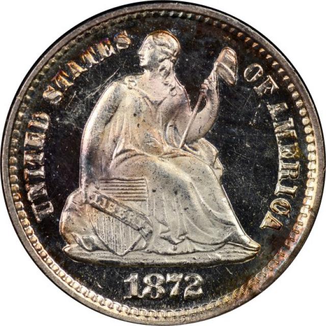 Монета Свобода, що сидить, ½ дайма 1872, США, США