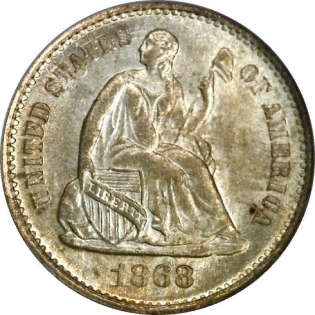 Монета Свобода, що сидить, ½ дайма 1868, США, США