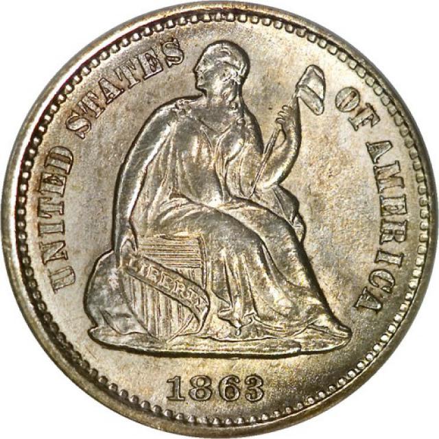 Монета Свобода, що сидить, ½ дайма 1863, США, США