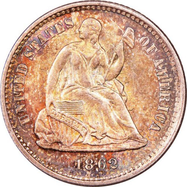 Монета Свобода, що сидить, ½ дайма 1862, США, США