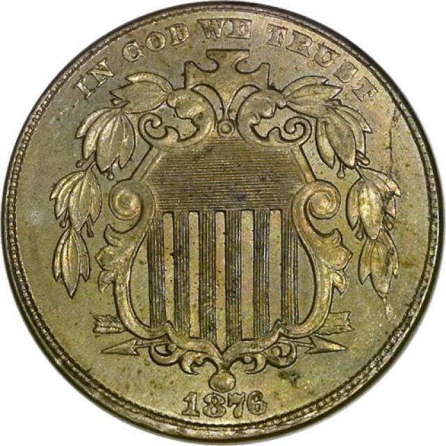 Монета Щит Союзу, 5 центів 1876, США, США