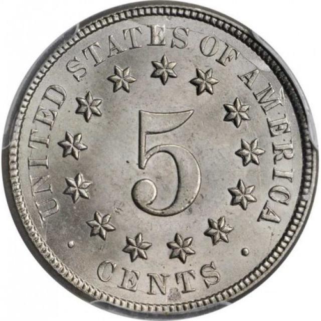 Монета Щит Союзу, 5 центів 1875, США, США