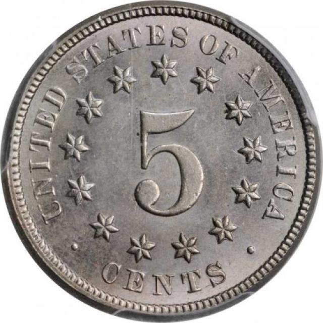 Монета Щит Союзу, 5 центів 1873, США, США