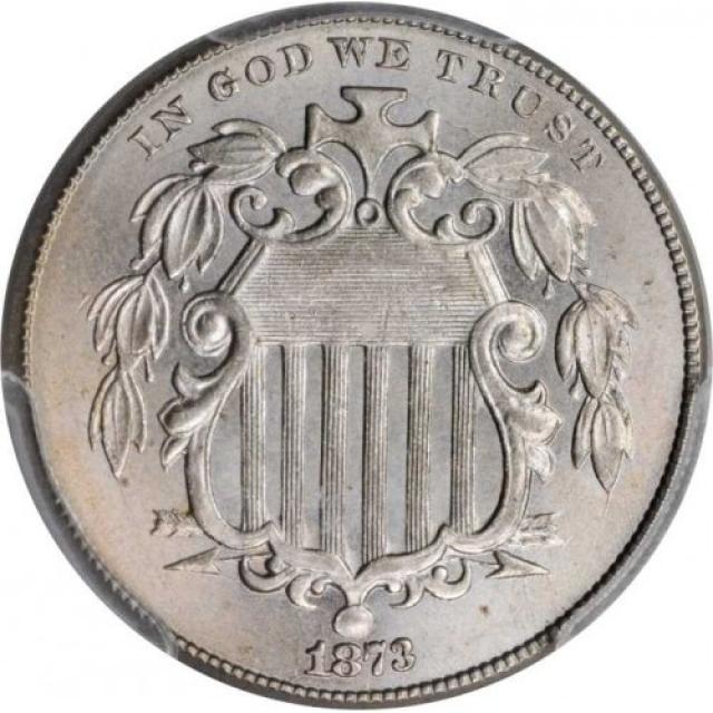 Монета Щит Союзу, 5 центів 1873, США, США