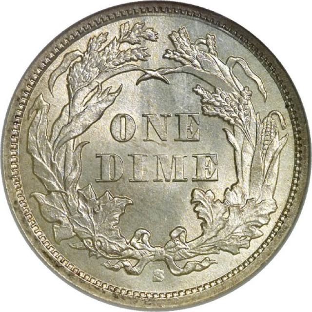 Монета Seated Liberty Dime, 1 дайм 1868, США, США