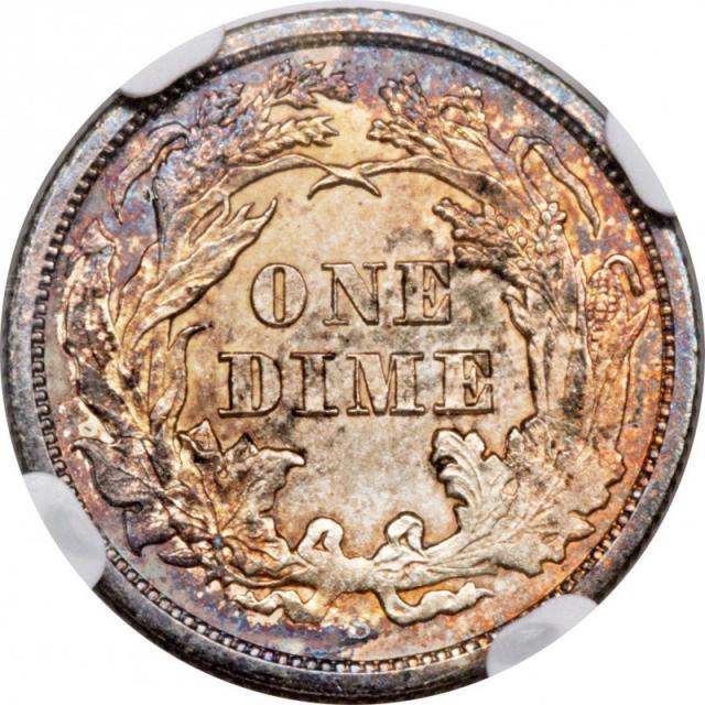 Монета Seated Liberty Dime, 1 дайм 1865, США, США