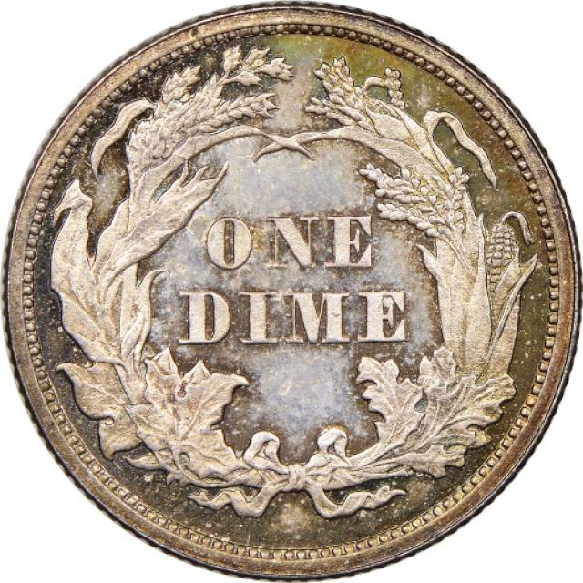 Монета Seated Liberty Dime, 1 дайм 1861, США, США