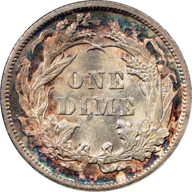 Монета Seated Liberty Dime, 1 дайм 1890, США, США