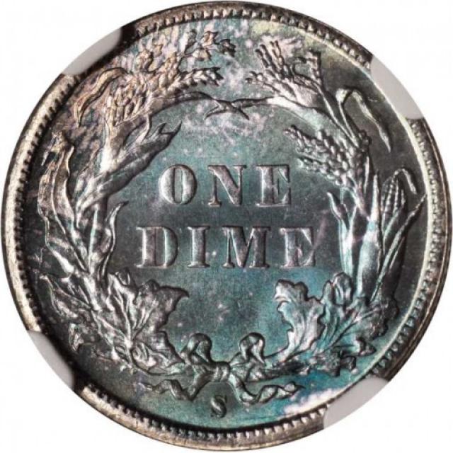 Монета Seated Liberty Dime, 1 дайм 1889, США, США