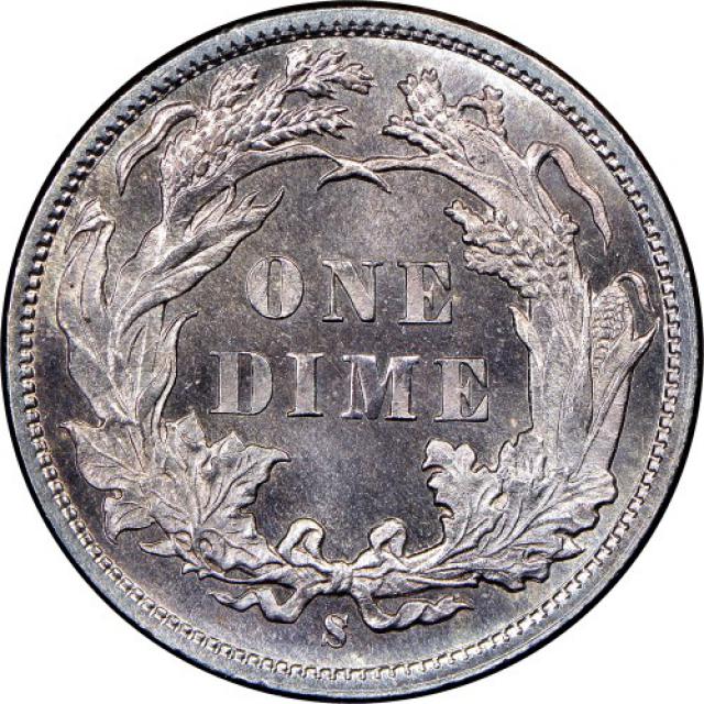 Монета Seated Liberty Dime, 1 дайм 1887, США, США