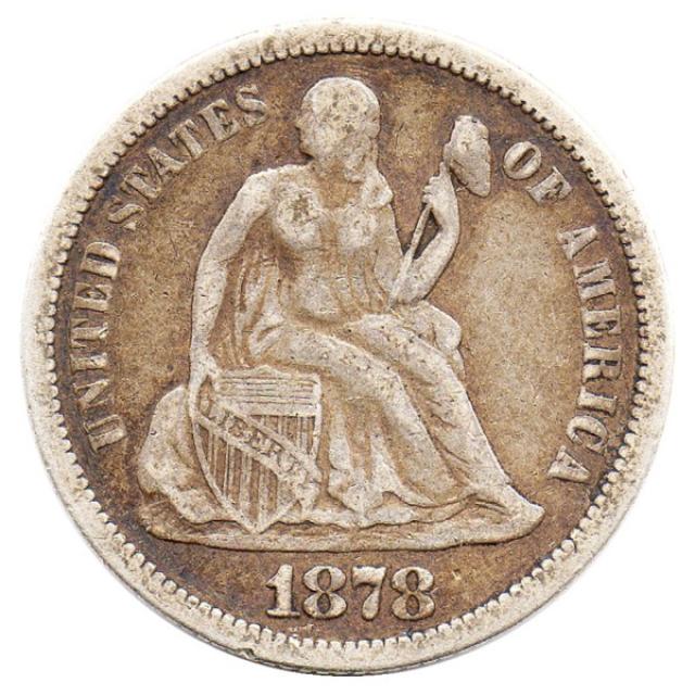 Монета Seated Liberty Dime, 1 дайм 1878, США, США