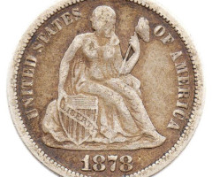 Монета Seated Liberty Dime, 1 дайм 1878, США, США