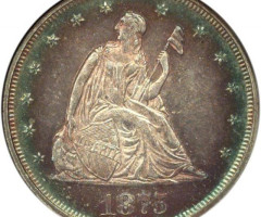 20 центів 1875, США, США