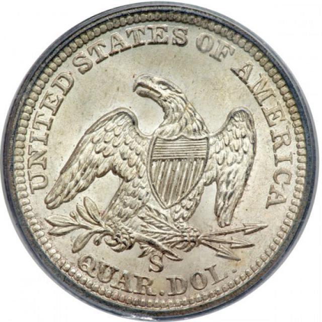 Монета Seated Liberty Quarter, ¼ долара 1865, США, США