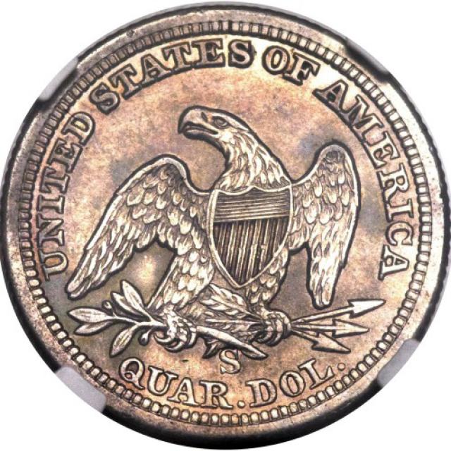 Монета Seated Liberty Quarter, ¼ долара 1861, США, США