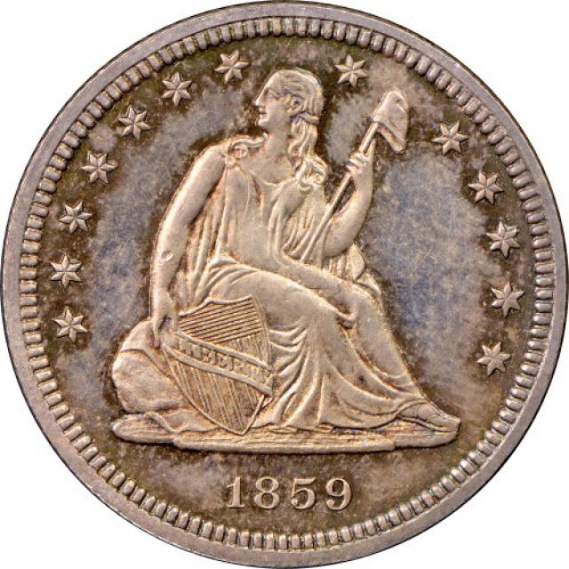 Монета Seated Liberty Quarter, ¼ долара 1859, США, США