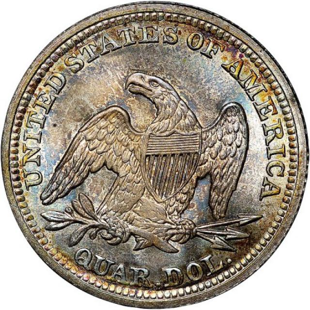 Монета Seated Liberty Quarter, ¼ долара 1857, США, США