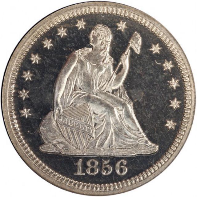 Монета Seated Liberty Quarter, ¼ долара 1856, США, США