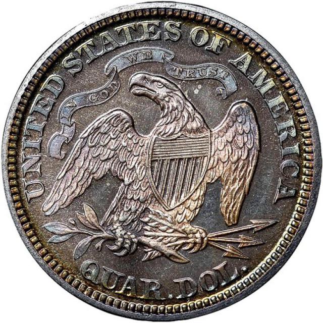 Монета Seated Liberty Quarter, ¼ долара 1872, США, США