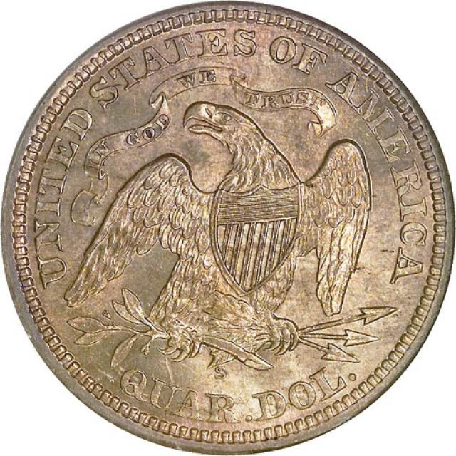 Монета Seated Liberty Quarter, ¼ долара 1871, США, США