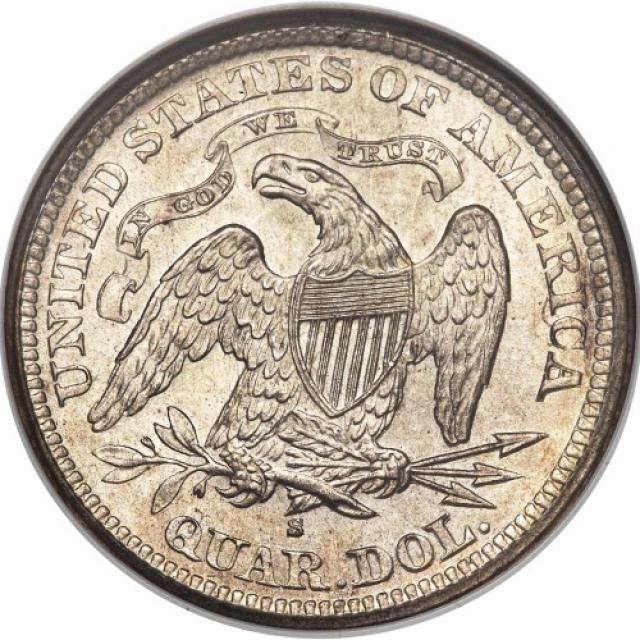 Монета Seated Liberty Quarter, ¼ долара 1867, США, США