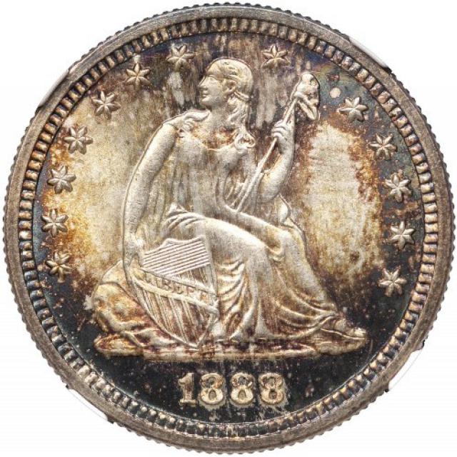 Монета Seated Liberty Quarter, ¼ долара 1888, США, США