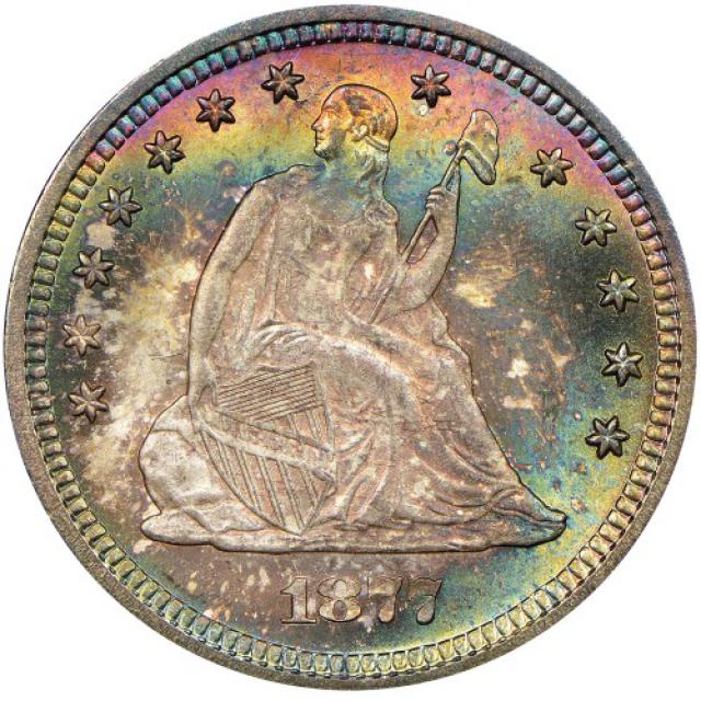 Монета Seated Liberty Quarter, ¼ долара 1877, США, США