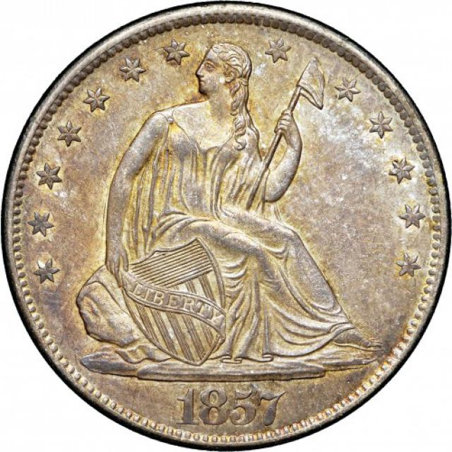 Монета Seated Liberty Half Dollar, ½ долара 1857, США, США